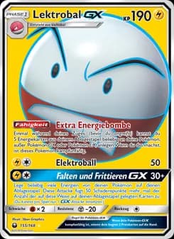 Lektrobal GX card in German