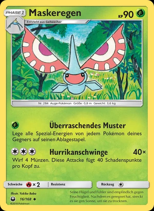 Maskeregen card in German