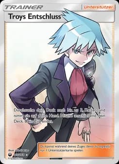 Troys Entschluss card in German