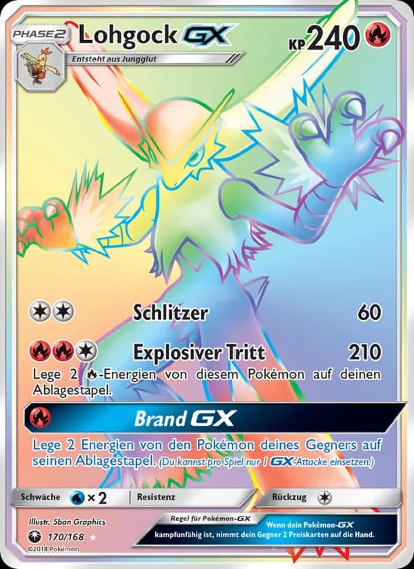 Lohgock GX card in German