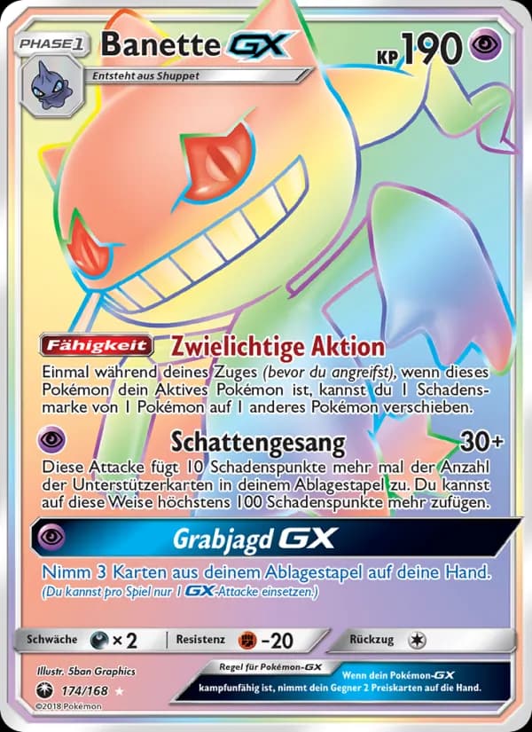 Banette GX card in German