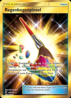 Regenbogenpinsel card in German