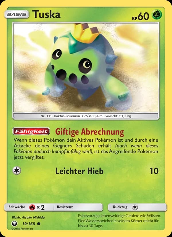 Tuska card in German