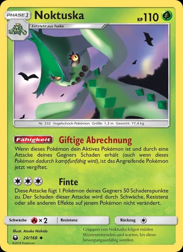Noktuska card in German