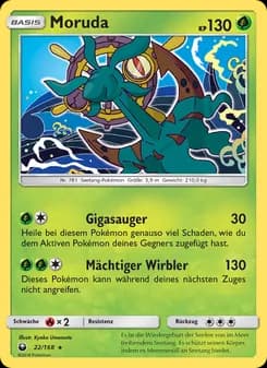 Moruda card in German