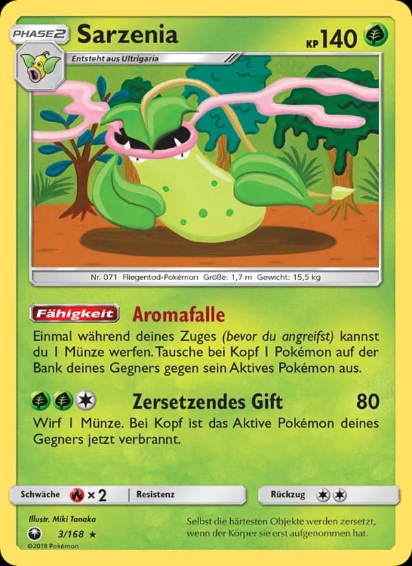 Sarzenia card in German