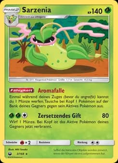 Sarzenia card in German