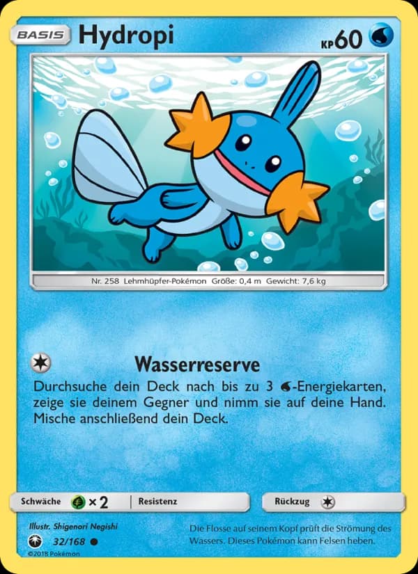 Hydropi card in German