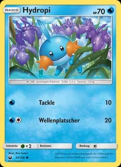 Hydropi card in German