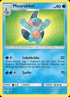 Moorabbel card in German