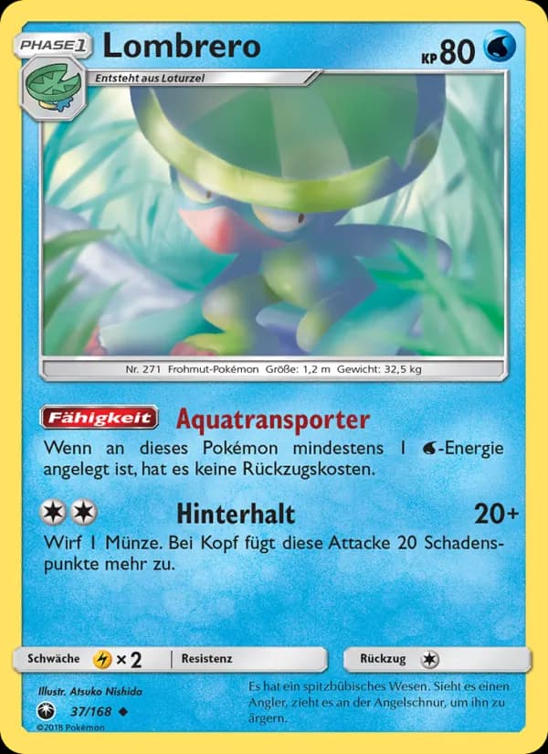 Lombrero card in German