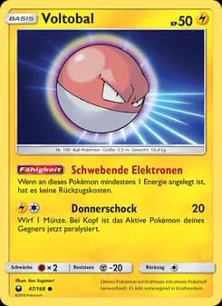 Voltobal card in German