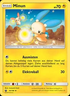 Minun card in German