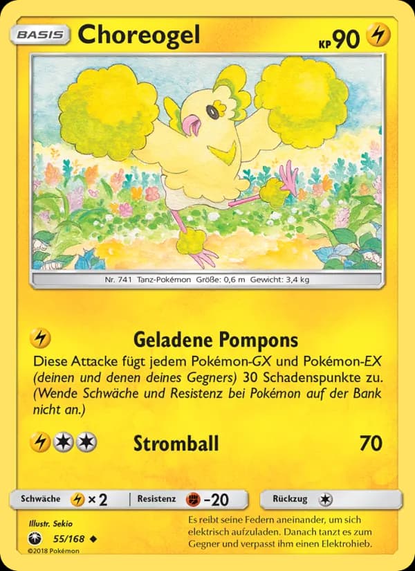 Choreogel card in German