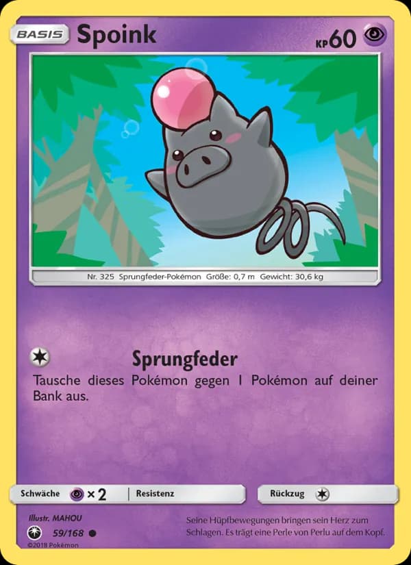 Spoink card in German