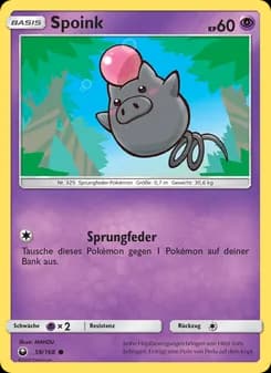 Spoink card in German
