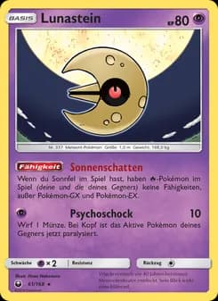 Lunastein card in German