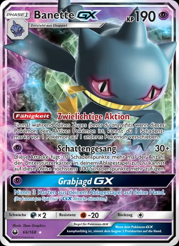 Banette GX card in German