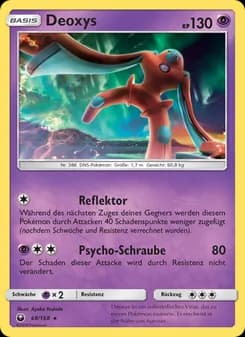 Deoxys card in German
