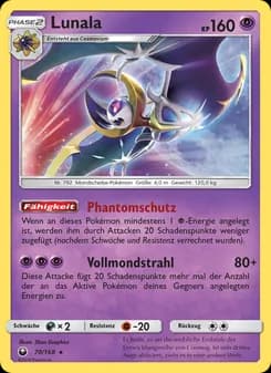 Lunala card in German
