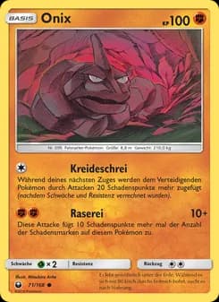 Onix card in German