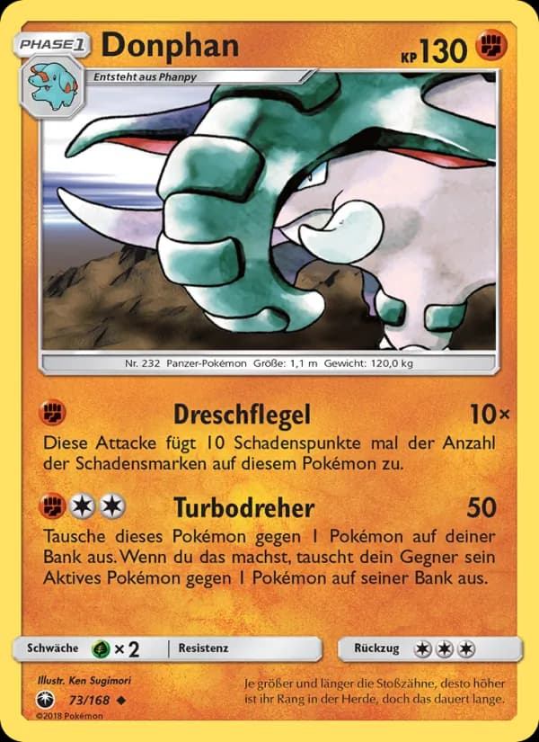 Donphan card in German