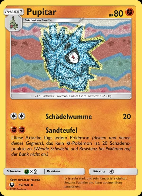 Pupitar card in German
