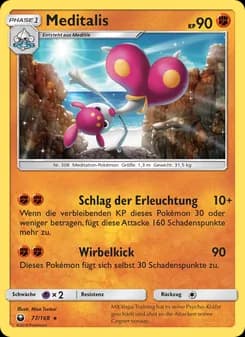 Meditalis card in German