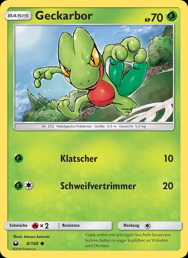 Geckarbor card in German
