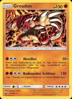 Groudon card in German