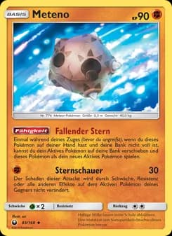 Meteno card in German