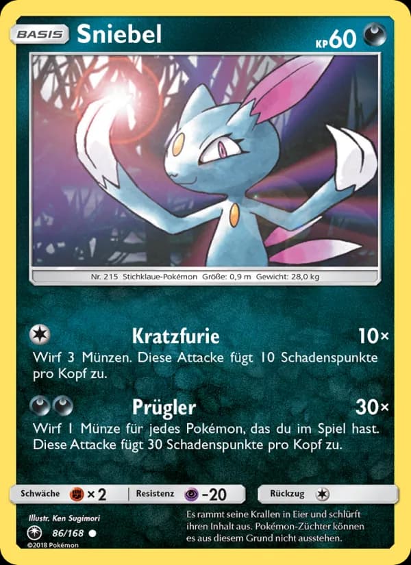 Sniebel card in German