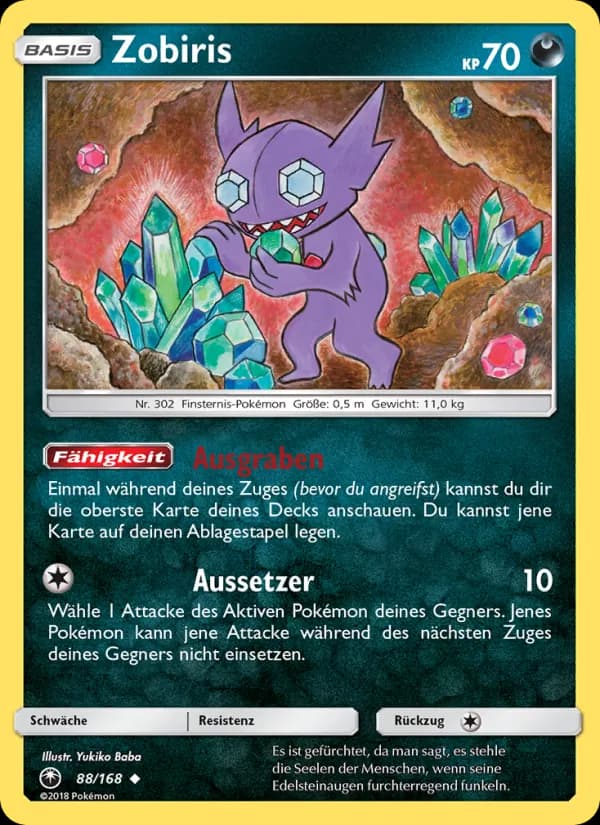 Zobiris card in German