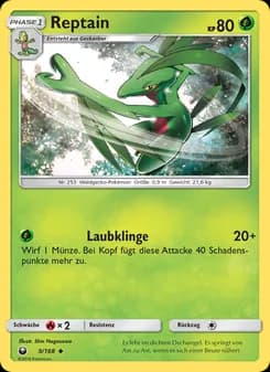 Reptain card in German