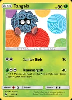 Tangela card in German
