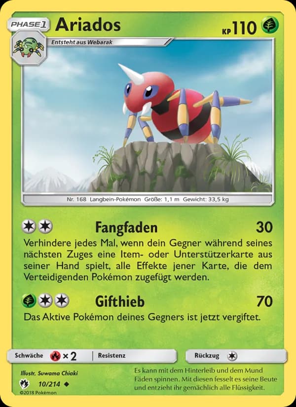 Ariados card in German