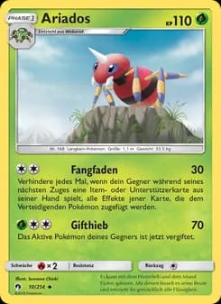 Ariados card in German