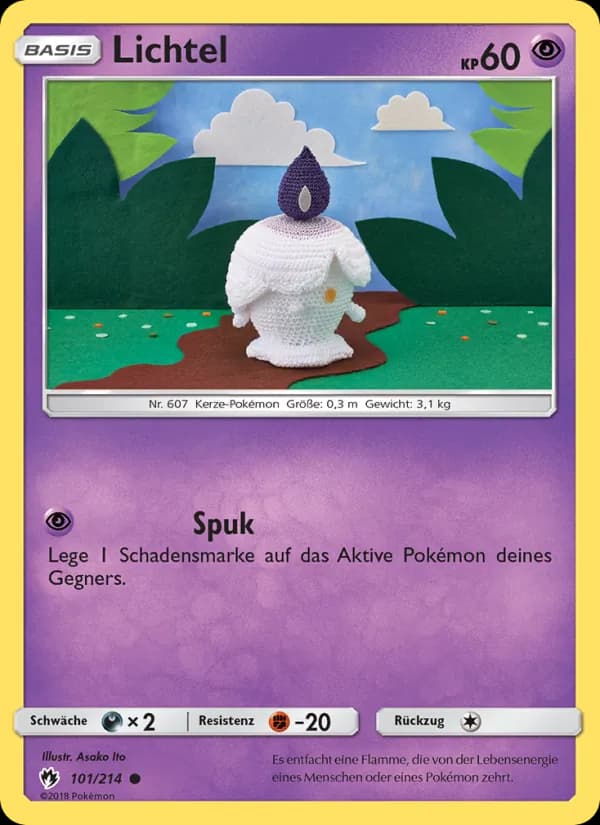 Lichtel card in German