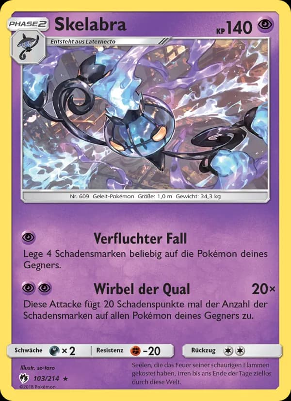 Skelabra card in German