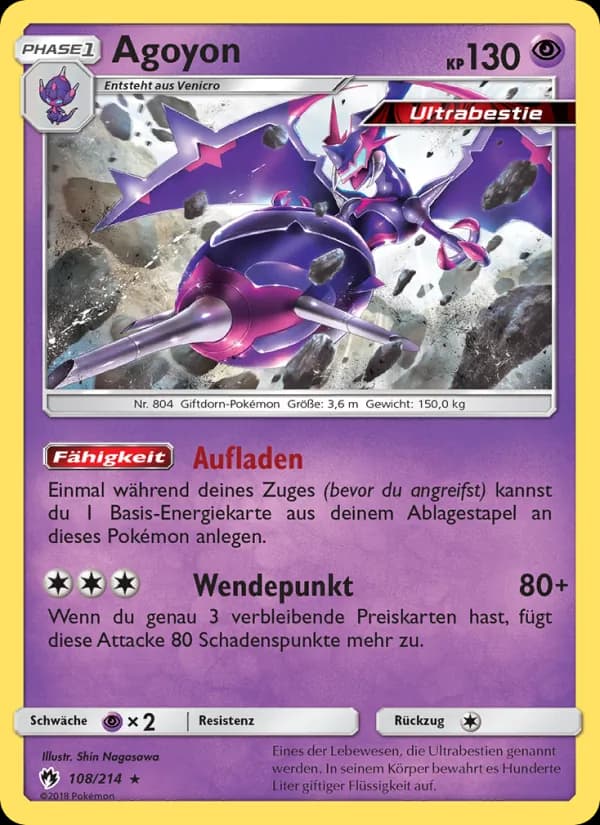Agoyon card in German