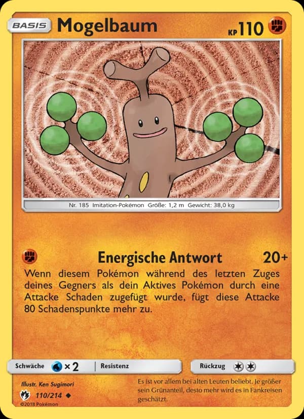 Mogelbaum card in German