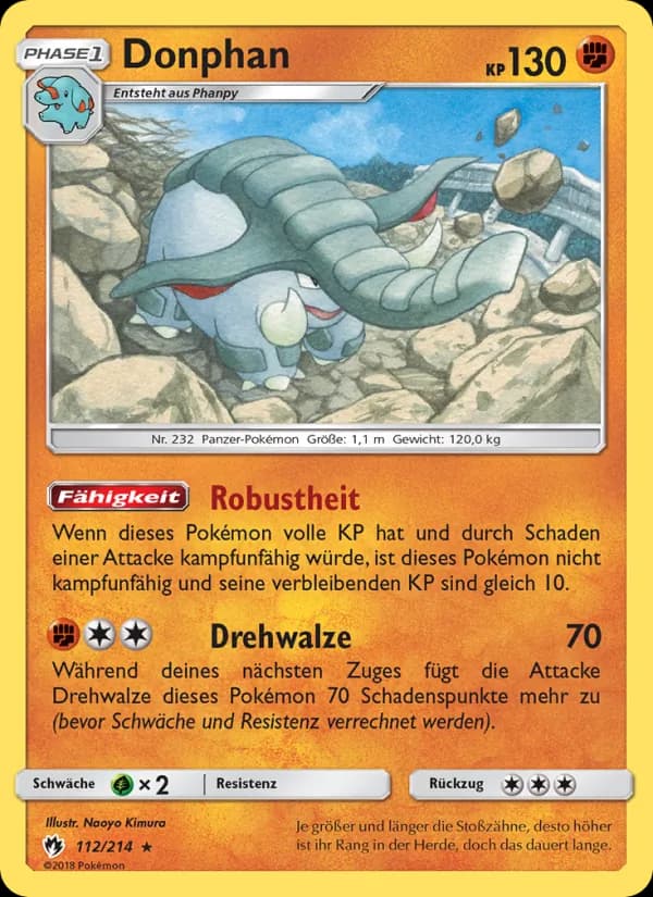 Donphan card in German
