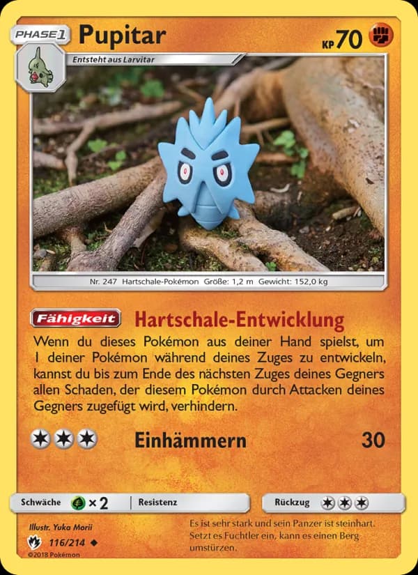 Pupitar card in German