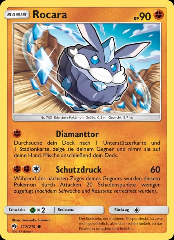 Rocara card in German