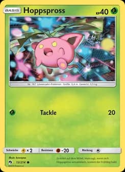 Hoppspross card in German