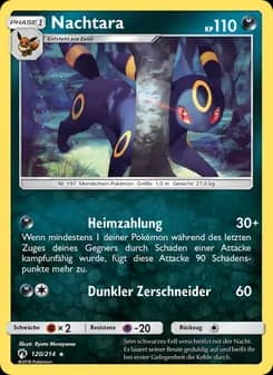 Nachtara card in German