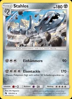 Stahlos card in German
