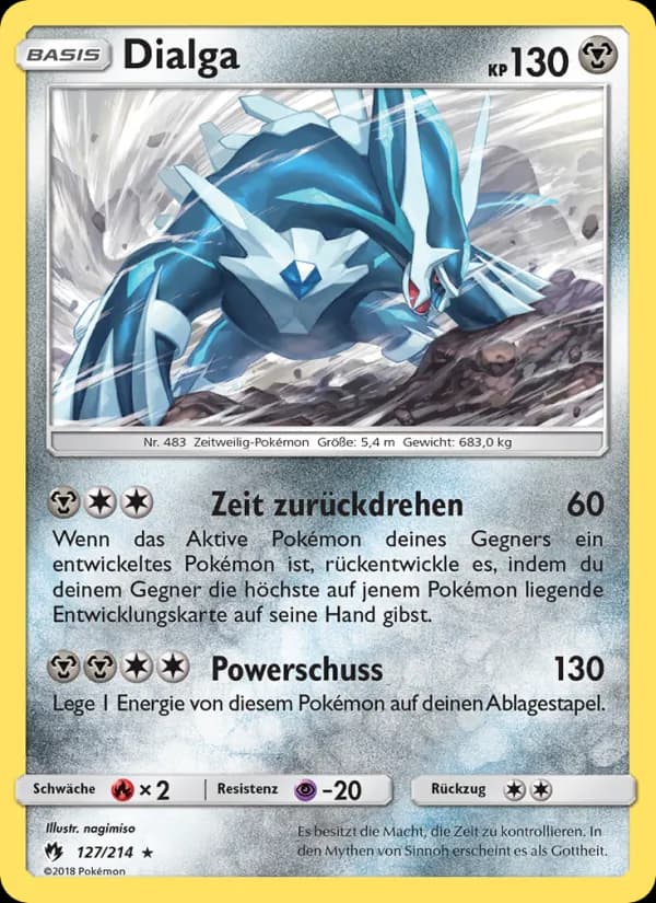 Dialga card in German