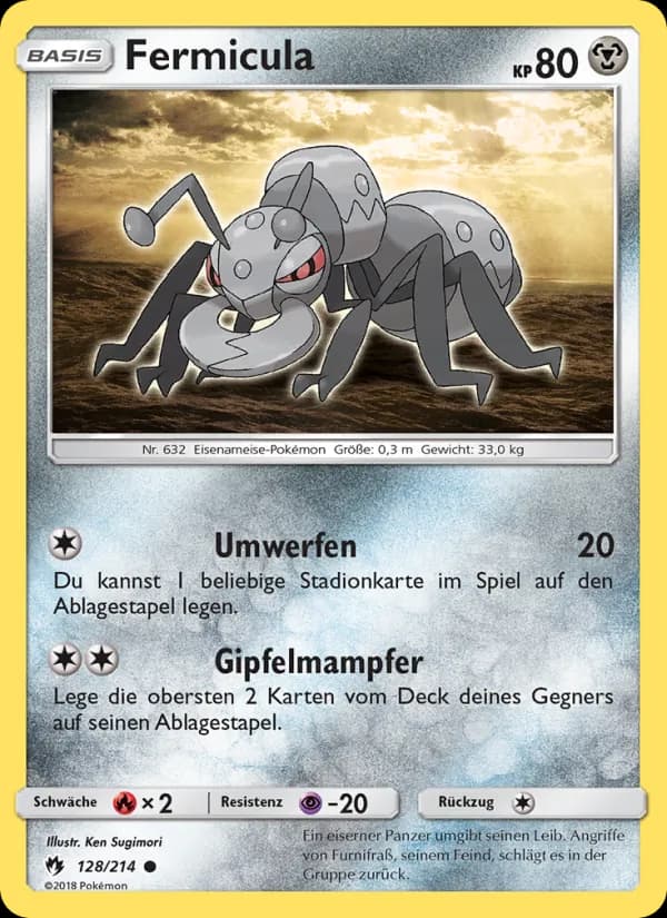 Fermicula card in German