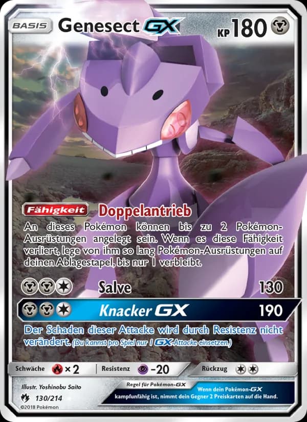Genesect GX card in German